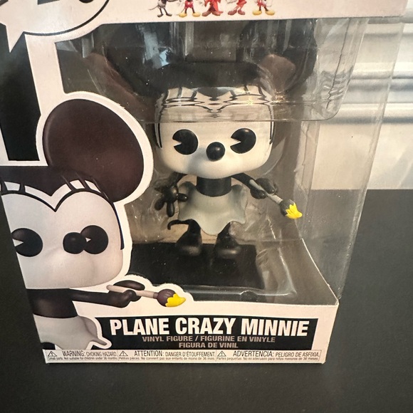 New Funko Disney Archives Plane Crazy Minnie Black and White Figure - Picture 2 of 5